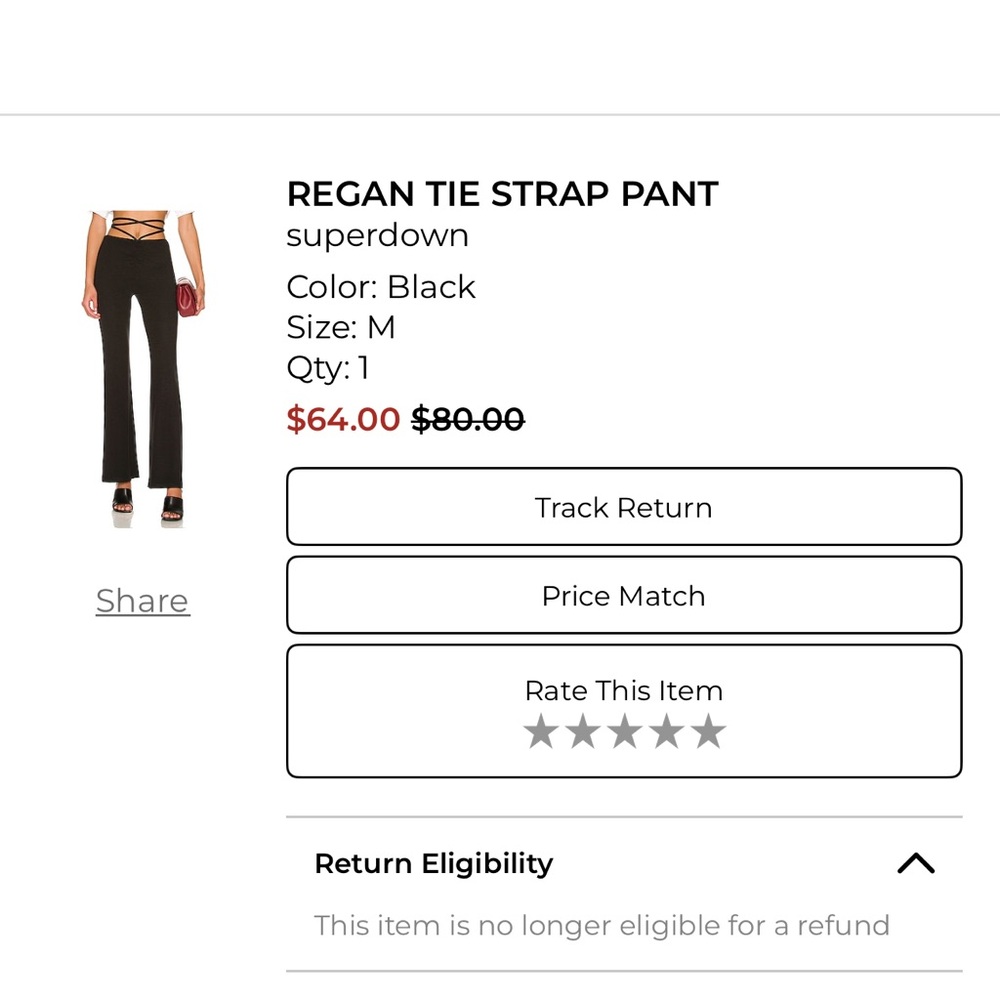 superdown Black Pants - Picture 6 of 6